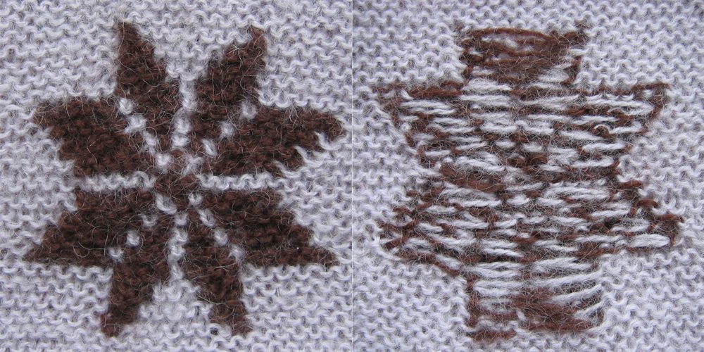 comment faire le point jacquard au tricot