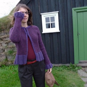 Kit Tricoteuse d'Islande: peysufatapeysa violet