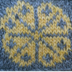 Kit tricot Brynja: gris + jaune