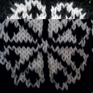Kit tricot Brynja: noir + blanc