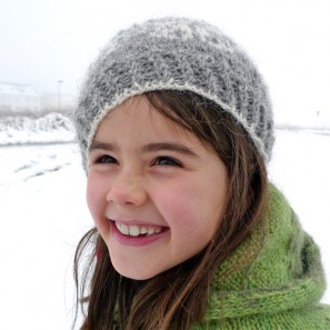 Béret Brynja gris Tricoteuse d'Islande
