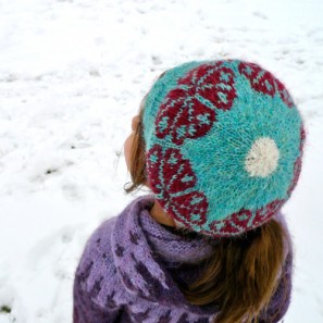 Béret Brynja bleu Tricoteuse d'Islande
