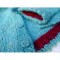 Brynja, modèle de tricot islandais: détail picot bicolore manches