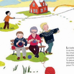 Retour d'Islande: tricoteurs islandaise