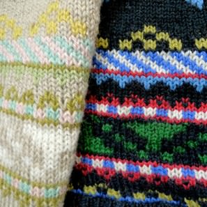 Motifs "feuilles" islandais