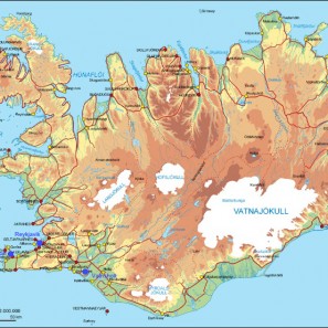 Tricoter dans la nuit magique islandaise: carte