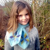Echarpe retro aux roses islandaises