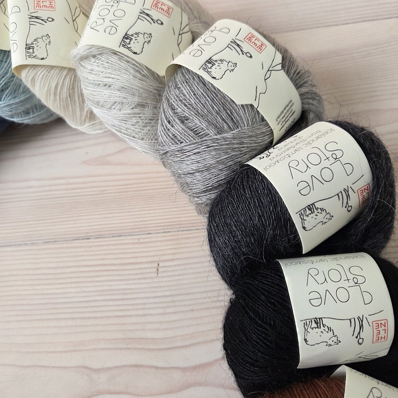 Love Story Einband, 100% pure laine d’agneau islandais, fil dentelle doux et très fin, 1 brin – Image 4